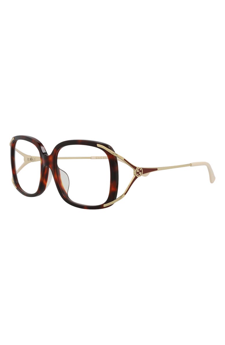 Gucci 55mm Novelty Optical Glasses, Alternate, color,