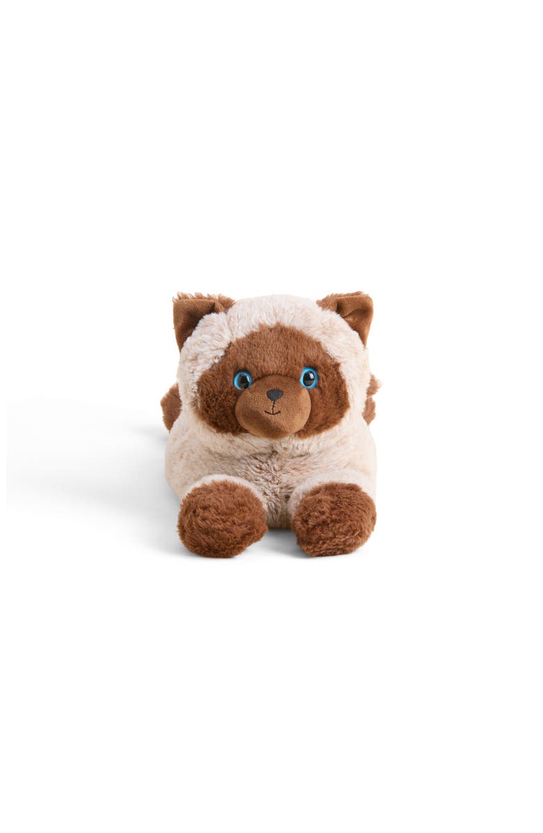 Warmies Siamese Cat Plush Toy, Alternate, color, Brown