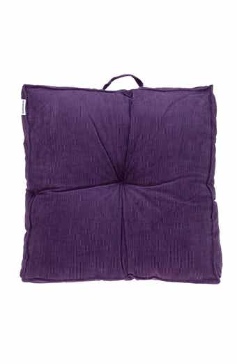 PARKLAND COLLECTION Alena Transitional Purple Floor Pillow