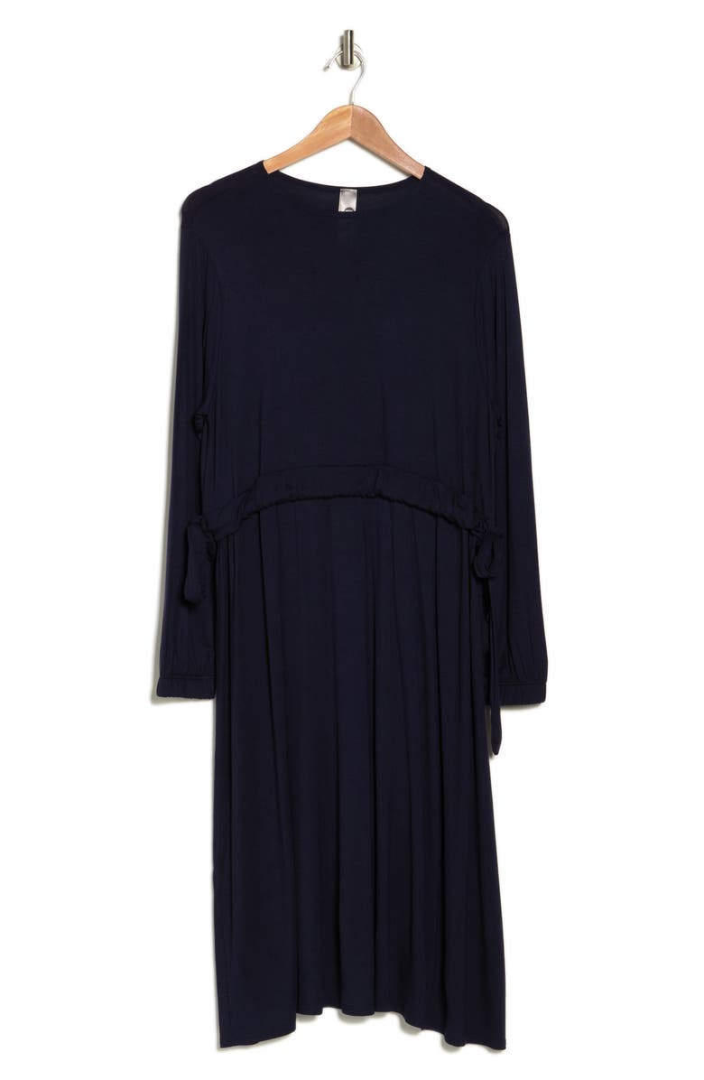 GO COUTURE Stretch Modal Long Sleeve Dress, Alternate, color, Royal Blue