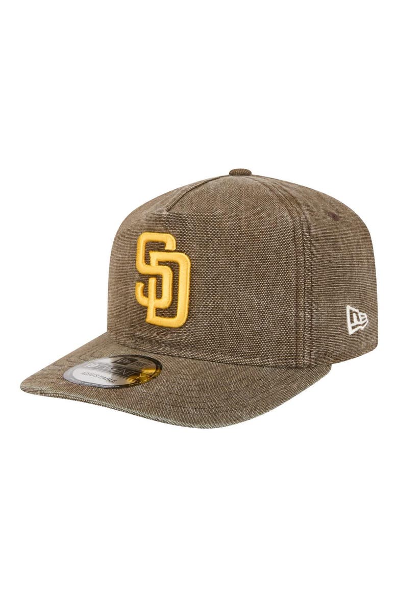Men's New Era  Brown San Diego Padres  Denim Classic 19TWENTY Adjustable Hat, Main, color, Brown
