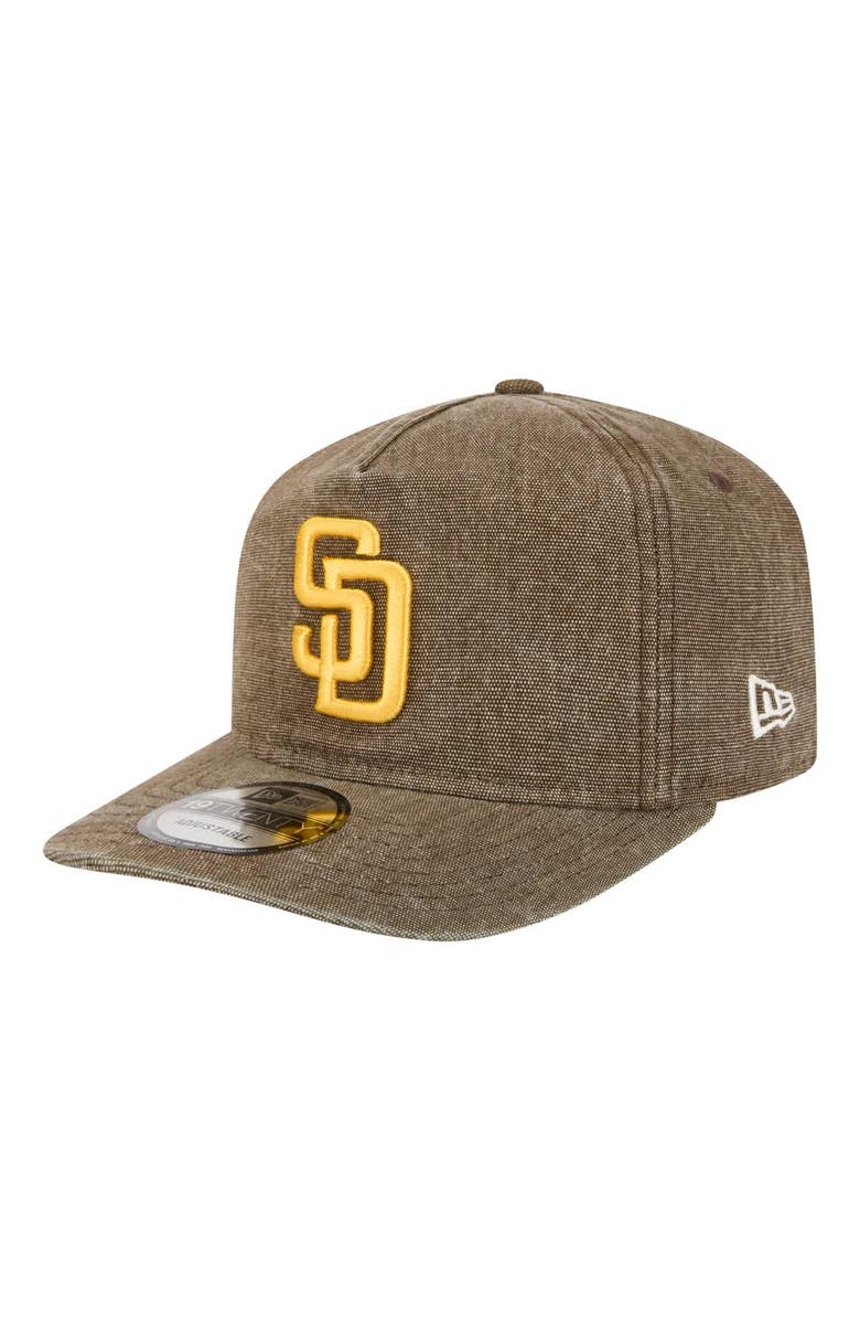 New Era Men's New Era  Brown San Diego Padres  Denim Classic 19TWENTY Adjustable Hat, Main, color, Brown