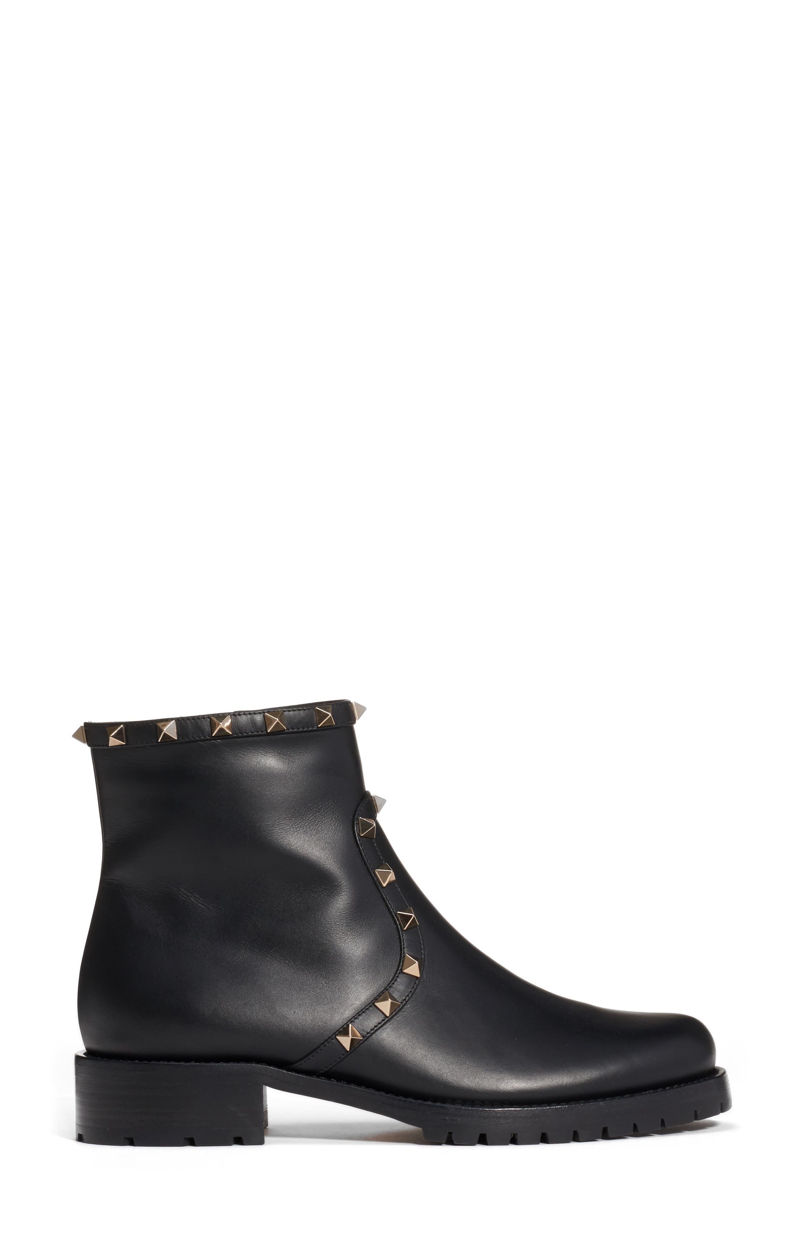 Valentino Garavani Rockstud Chelsea Boot, Alternate, color, 