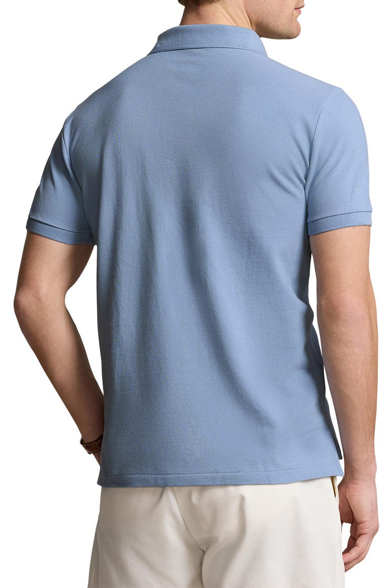 Solid Cotton Piqué Polo, Alternate, color, VESSEL BLUE