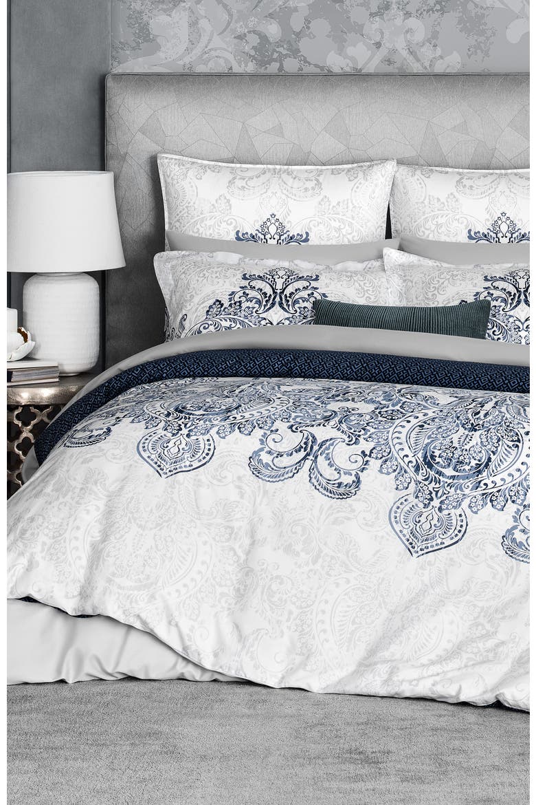 Flevoland Duvet Cover, Alternate, color, Blue