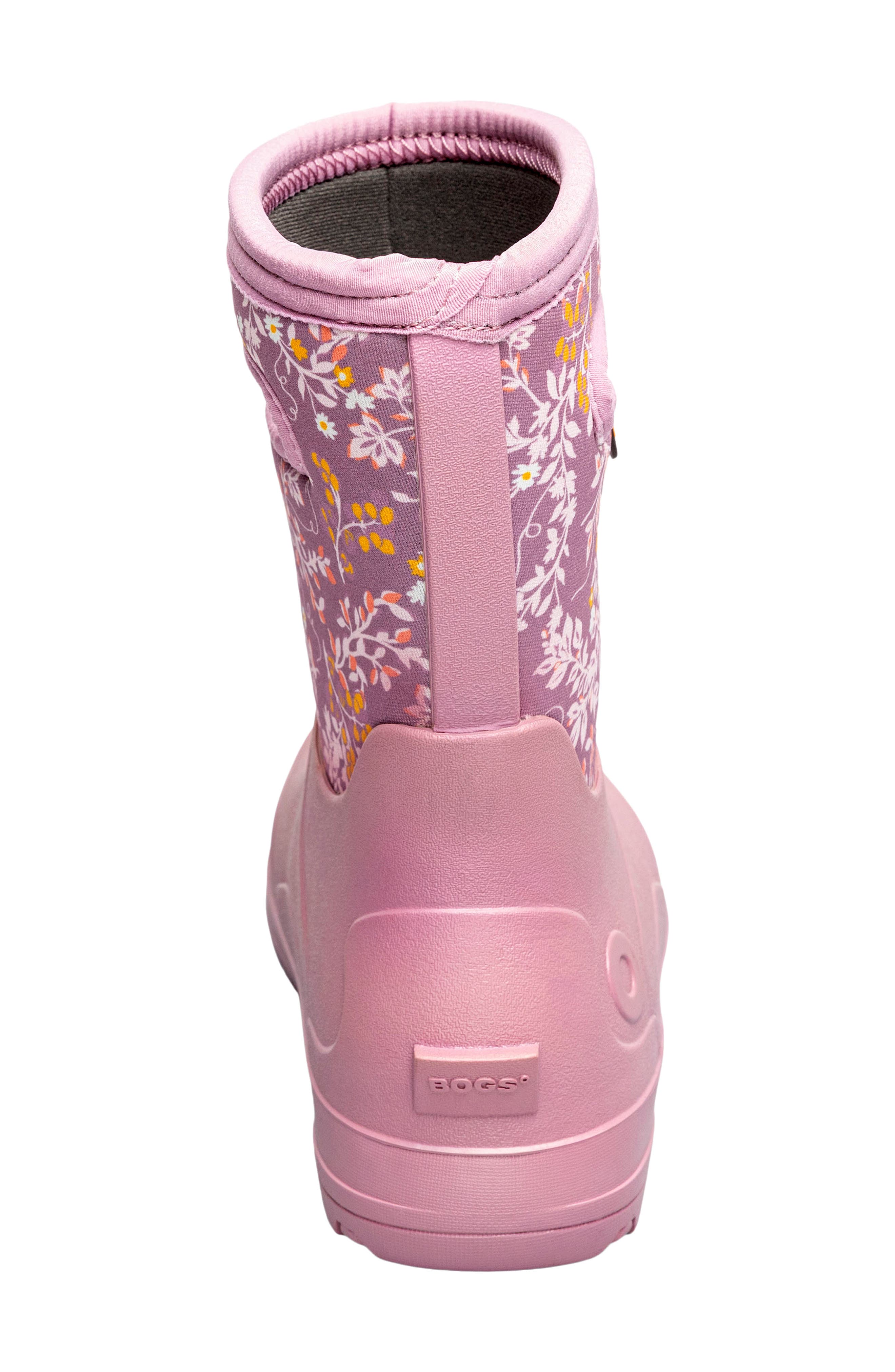 Kids' York Seamless Demure Floral Waterproof Rain Boot, Alternate, color, PINK