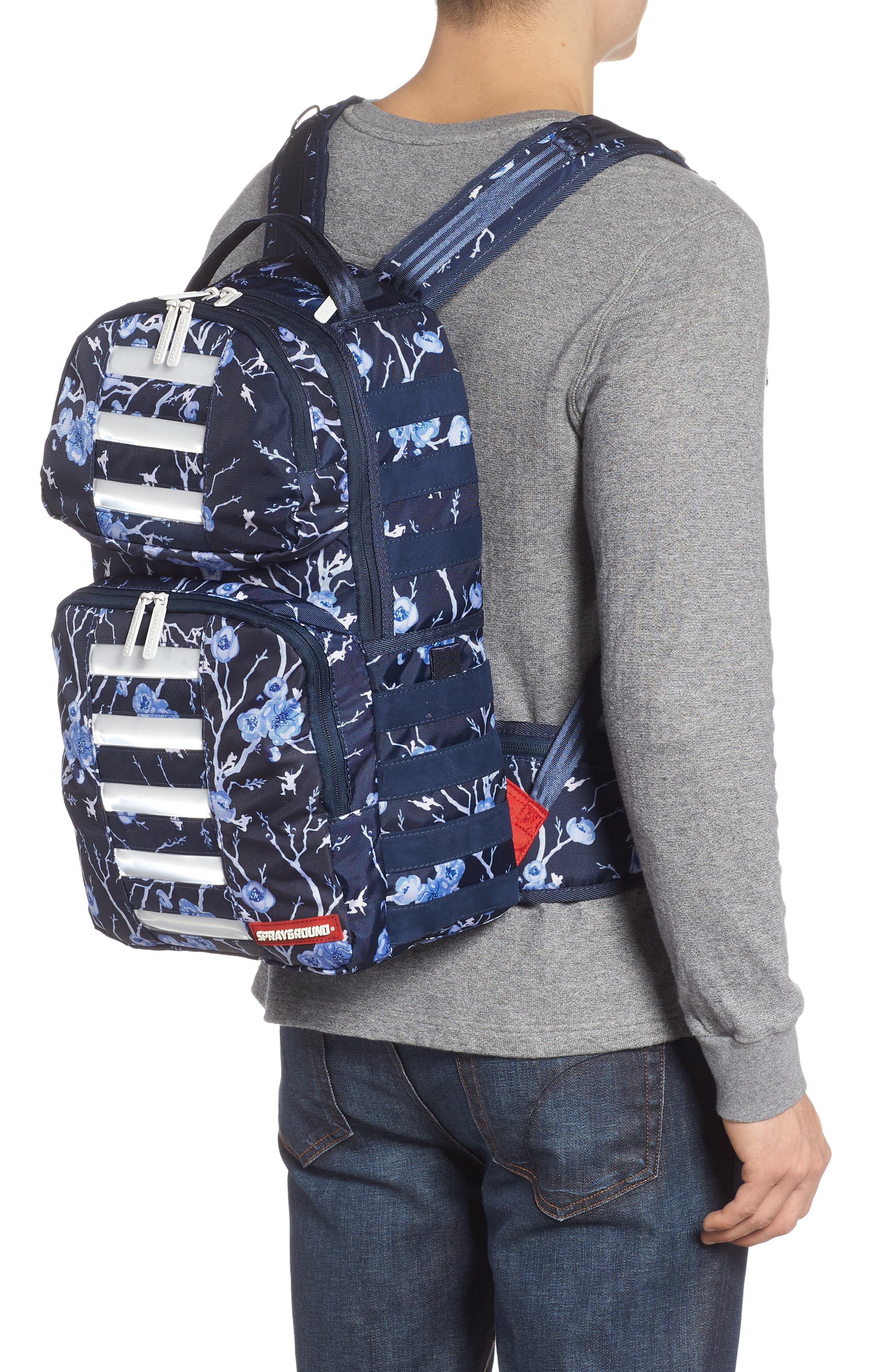 Sprayground Cherry Blossom LED Backpack, Alternate, color, 