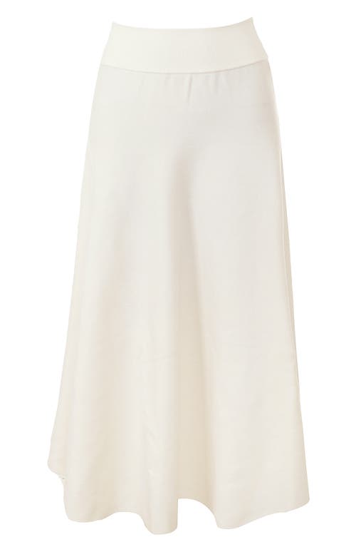 House Of Cb Solara Maxi Sweater Skirt In Ivory