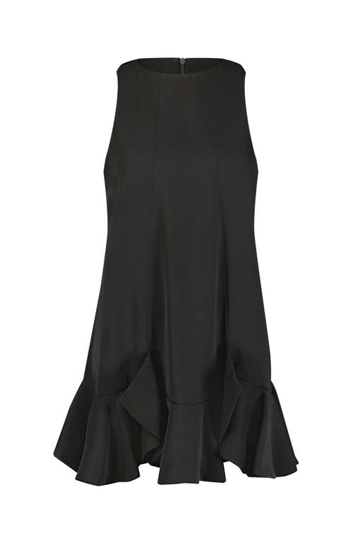 Mac Duggal Women's Crêpe Sleeveles Ruffle-hem Minidress In Black