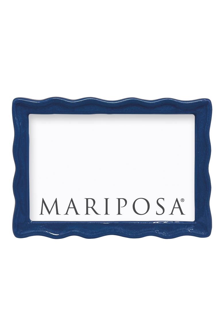 Wavy Picture Frame, Alternate, color, BLUE