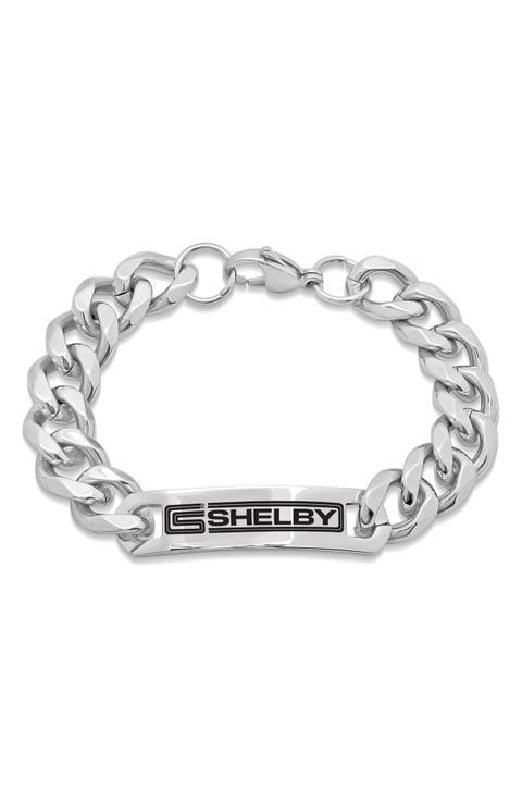 HMY JEWELRY Stainless Steel 'Shelby' ID Bracelet