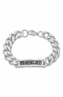 HMY JEWELRY Stainless Steel 'Shelby' ID Bracelet