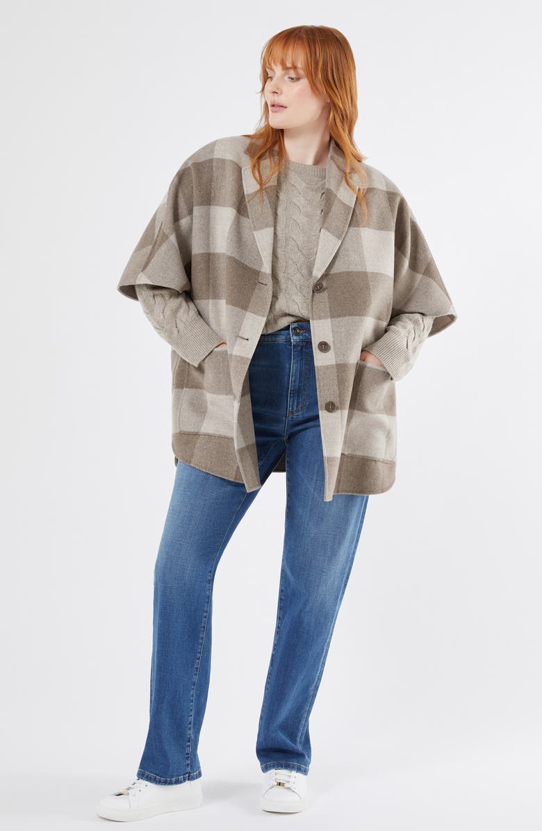 Marina Rinaldi Amato Virgin Wool & Cashmere Sweater, Alternate, color, Colonial