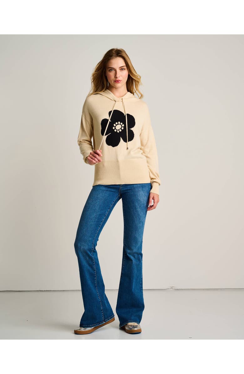 Lisa Todd Poppy Knit Hoodie, Alternate, color, Oat