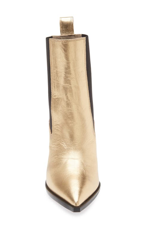 Allsaints Ria Metallic Chelsea Boot In Gold