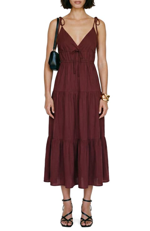 Athena Tiered Midi Dress