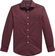 Polo Ralph Lauren Kids' Plaid Long Sleeve Poplin Shirt