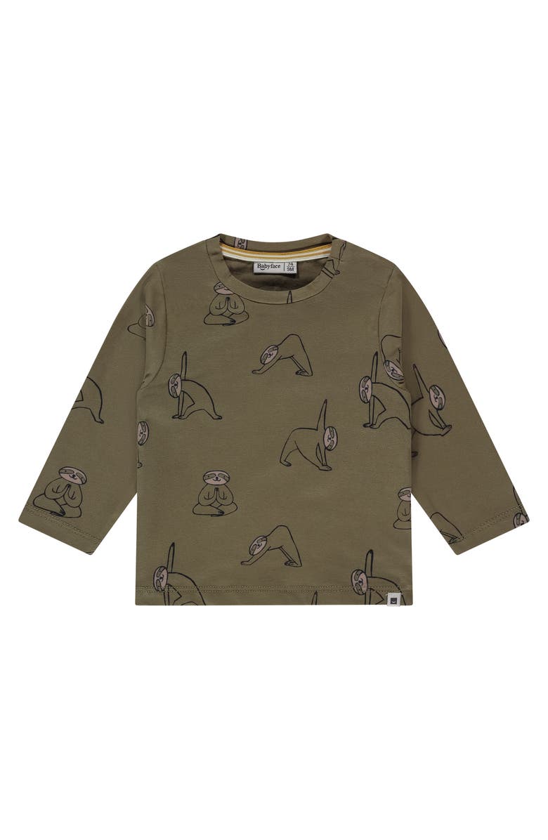 BABYFACE Allover Yoga Koala Long Sleeve Shirt, Main, color, Army