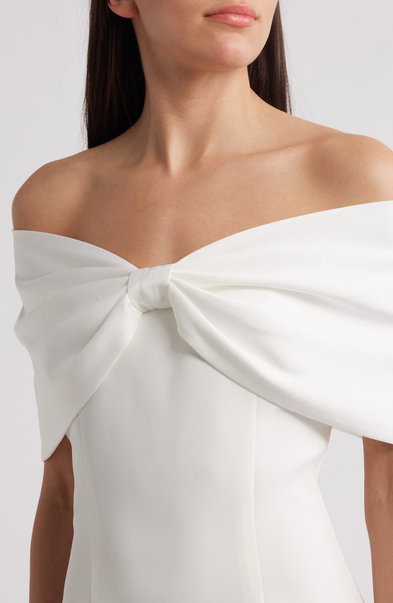 Sonya Moda Belluno Off the Shoulder Minidress, Alternate, color, White