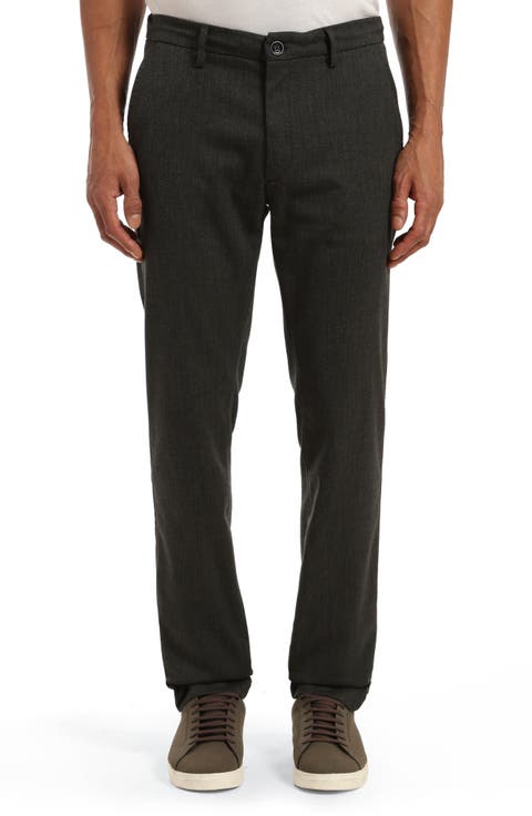 Seville Straight Leg Chino Pants (Smoke Smart Fancy) (Regular, Big & Tall)