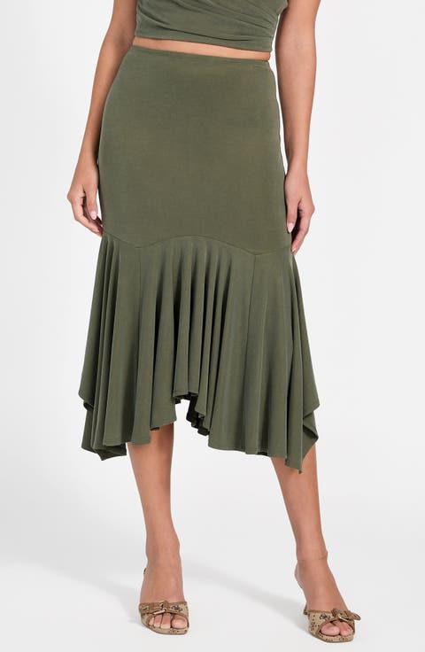 Kenzie Ruffle Midi Skirt