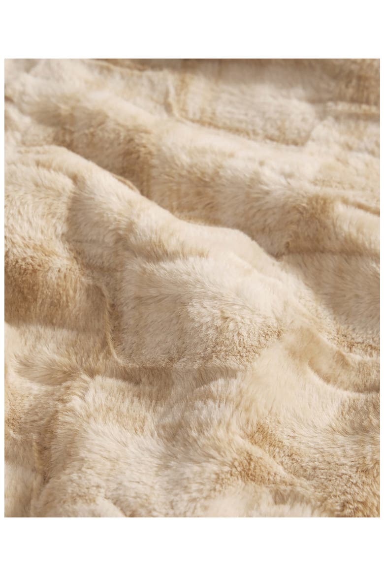 Print Embossed Oversize Blanket, Alternate, color, SAFARI BROWN