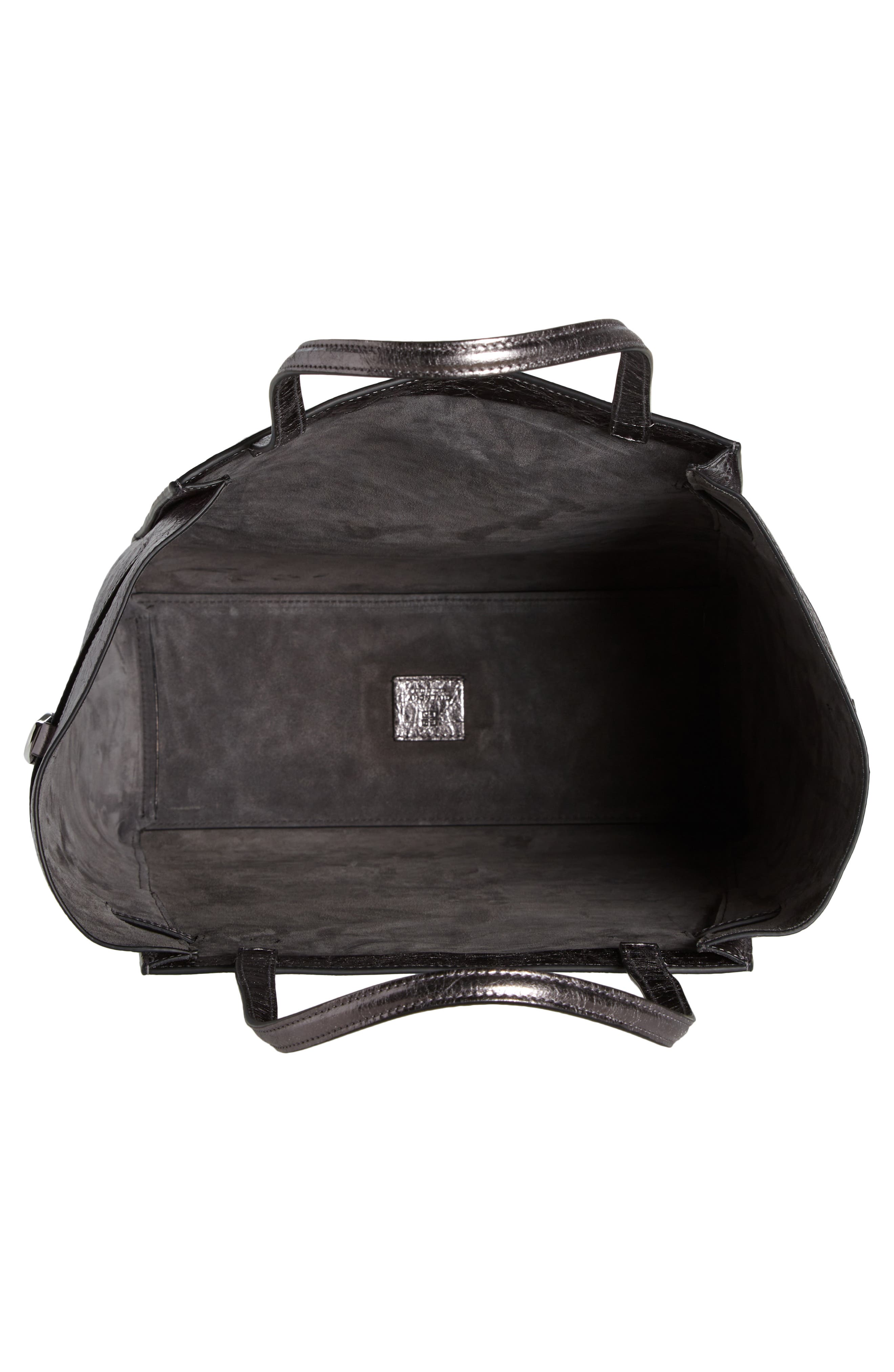 Givenchy Medium Voyou Metallic Leather North/South Tote, Alternate, color, 