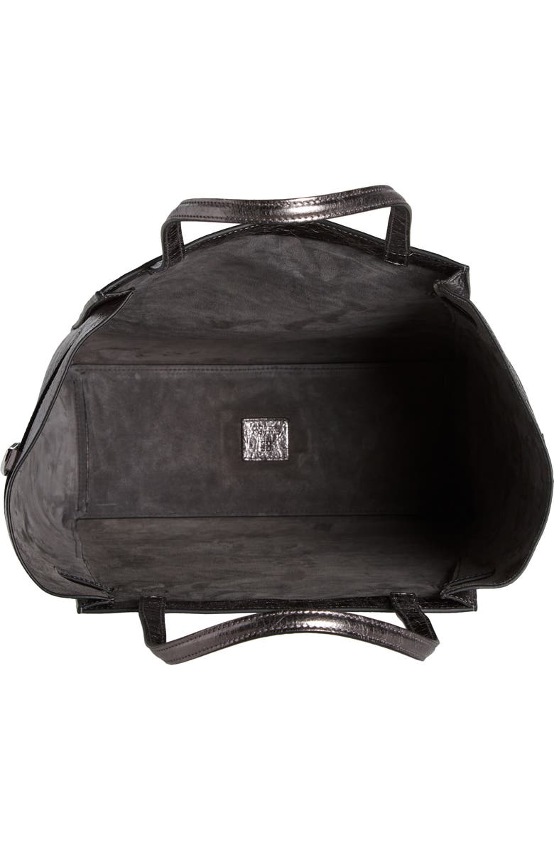 Givenchy Medium Voyou Metallic Leather North/South Tote, Alternate, color,