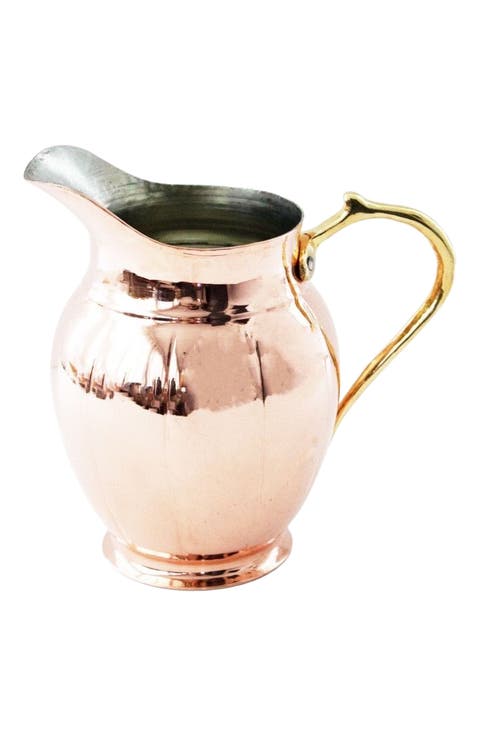 Vintage Inspired Copper Large Pitcher