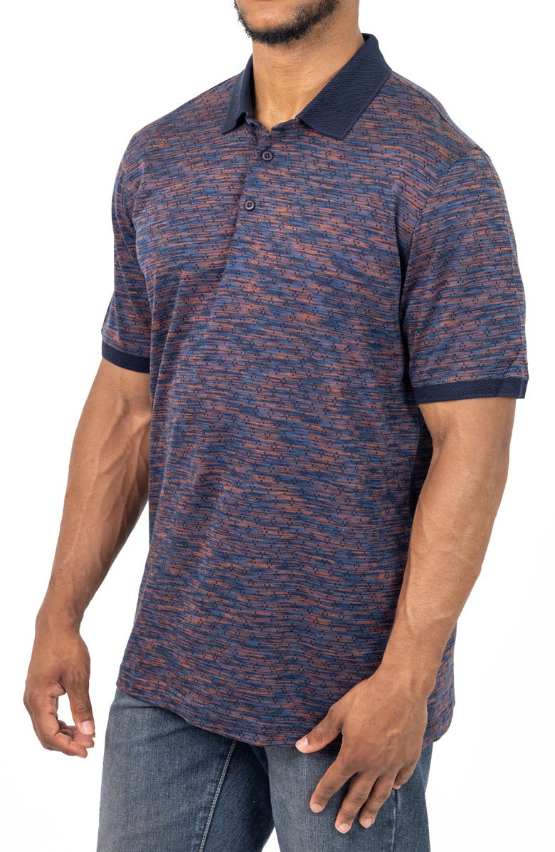 VELLAPAIS Rudis Perforated Knit Polo, Alternate, color,