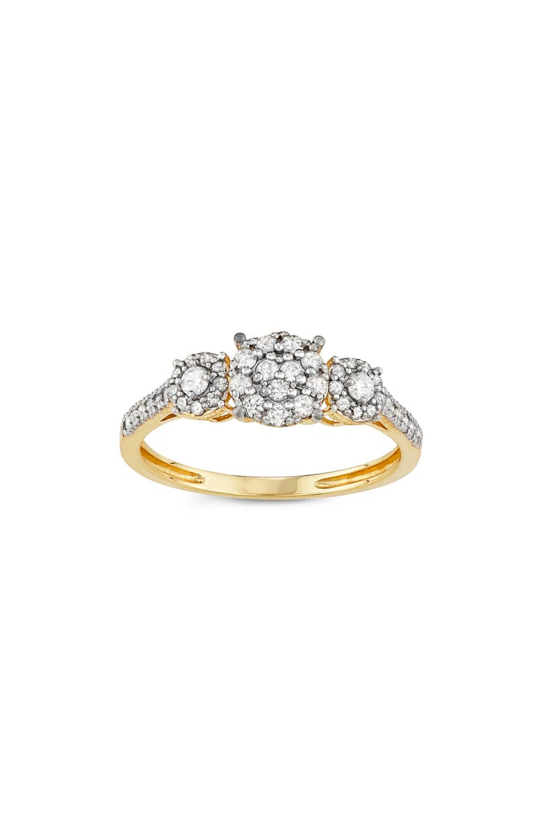 FUZION CREATIONS 10K Yellow Gold Pavé Diamond Ring - 0.38ct., Main, color, 