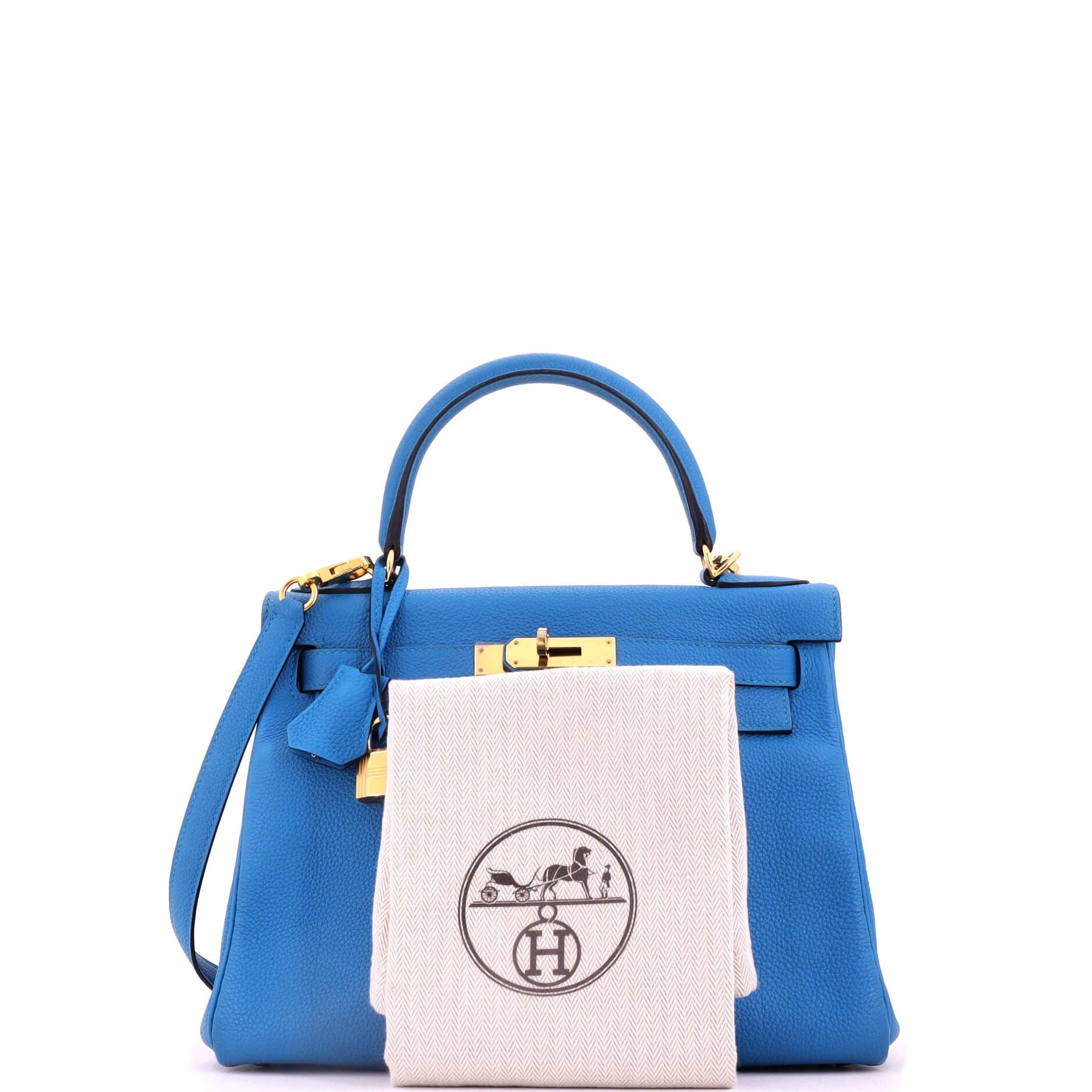 Kelly Handbag Blue Togo with Gold Hardware 28, Alternate, color, Blue