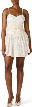 Steve Madden Kirsty Floral Appliqué Minidress
