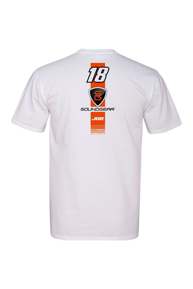 Men's Joe Gibbs Racing Team Collection White William Sawalich SoundGear Car T-Shirt, Alternate, color, White