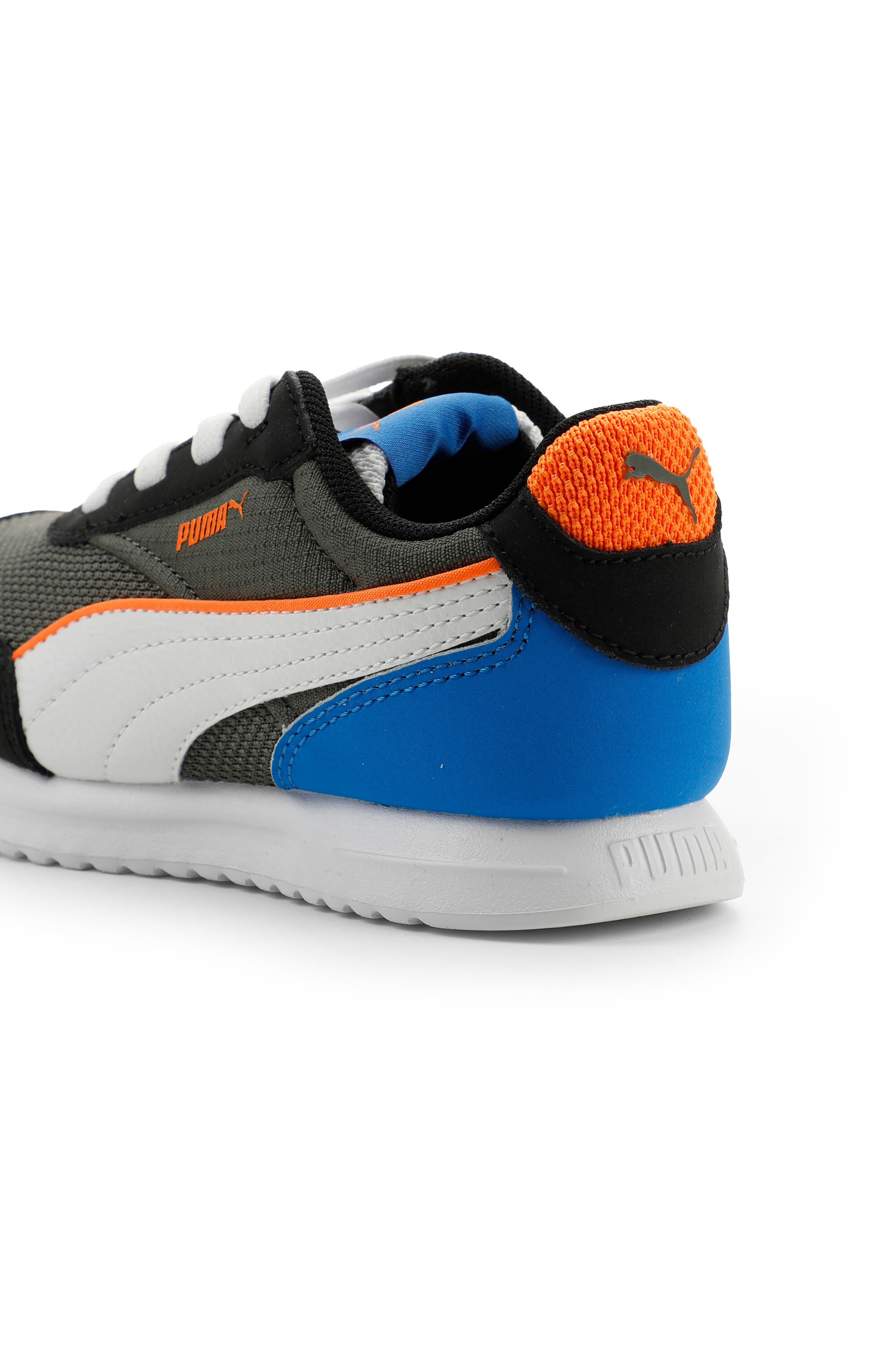 PUMA Kids' R78 Gravity Sneaker, Alternate, color, Mineral Gray/ White/ Orange