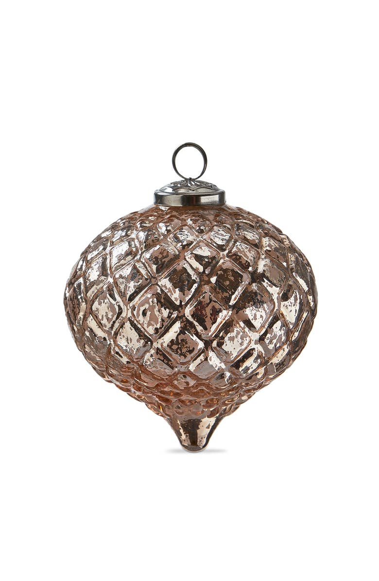 tag Vintage Diamond Teardrop Glass Ornament Pink Christmas Tree, Main, color, Pink