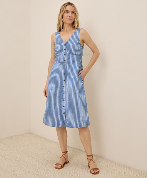 Pact Canopy Linen Blend Button-front Dress Made With Organic Cotton