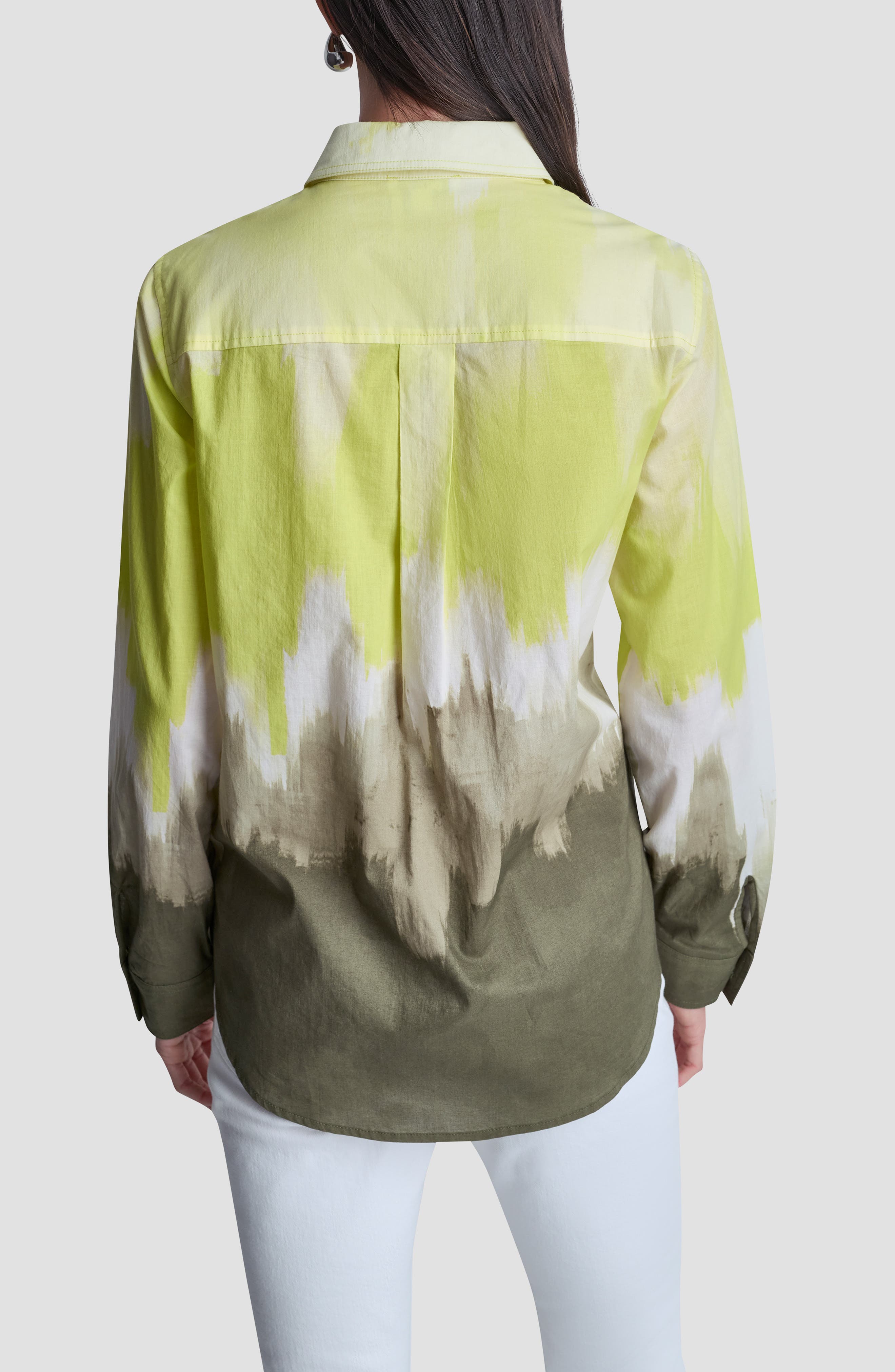Ombre Cotton Voile Button-Up Shirt - image 2