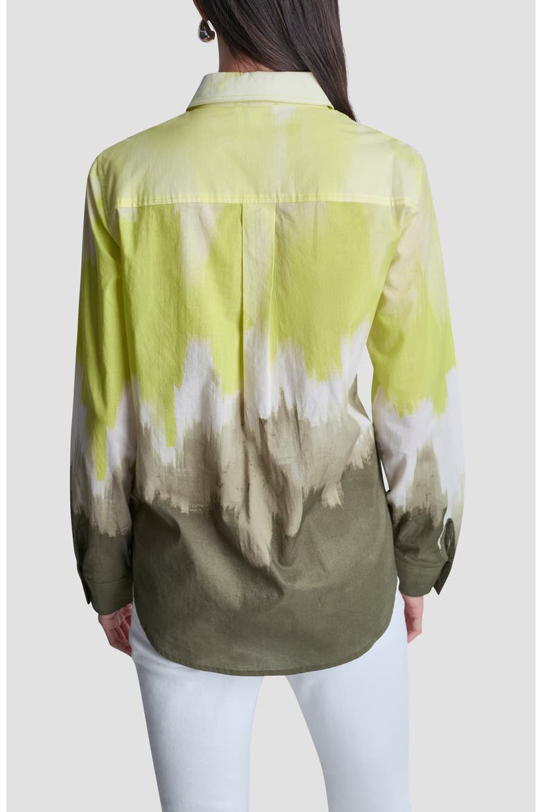 Ombré Cotton Voile Button-Up Shirt, Alternate, color, DAYBREAK HAZE