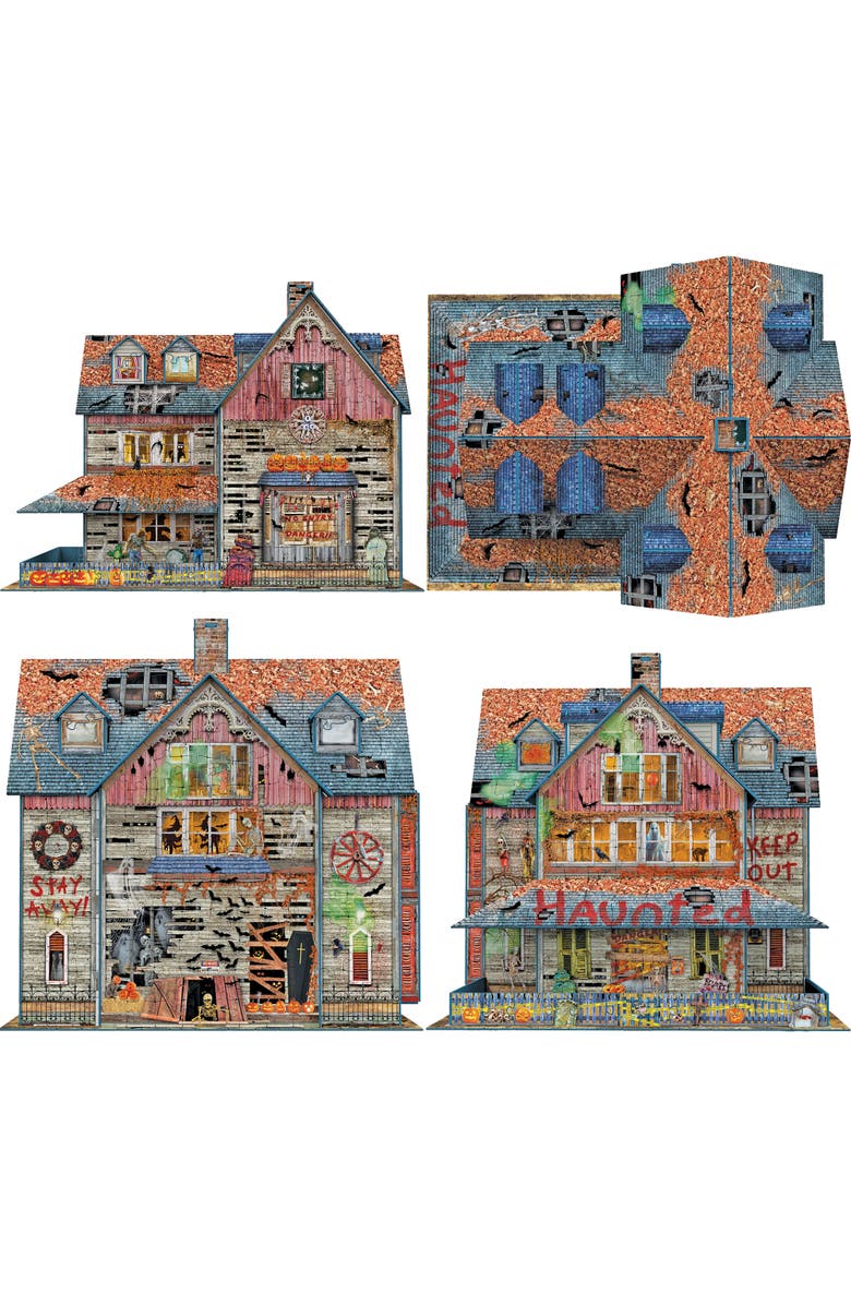 Eurographics Haunted House 3D Puzzle 1100 Pieces, Alternate, color, Multicolored