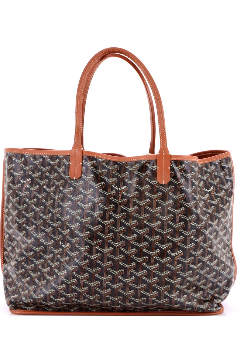 Pre-Owned Goyard Anjou Reversible Tote Coated Canvas PM, Main, color, Brown