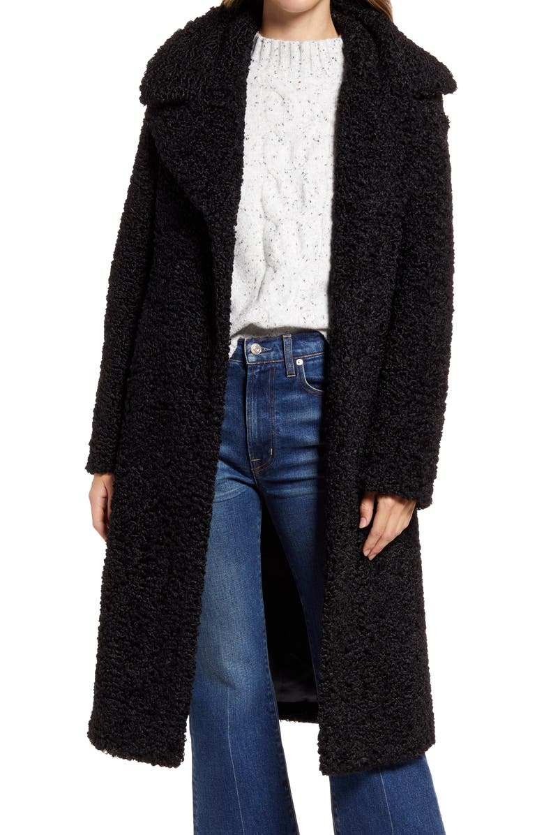 Sam Edelman Faux Shearling Coat, Alternate, color,
