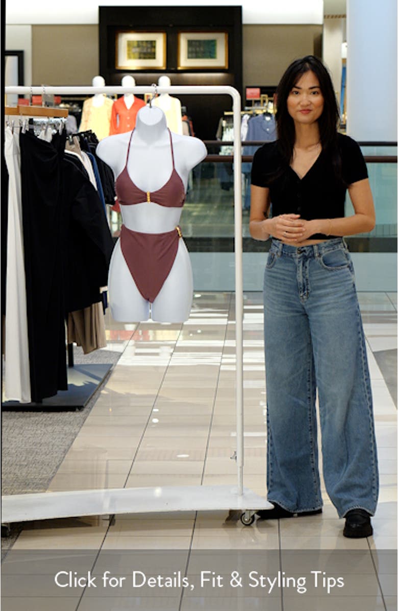 Bessie Erin Hardware Detail Bikini Top, sales video thumbnail