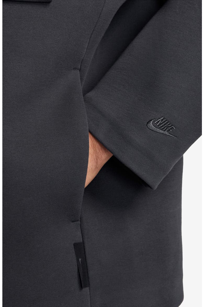 Oversize Tech Fleece Shacket, Alternate, color, ANTHRACITE/ ANTHRACITE