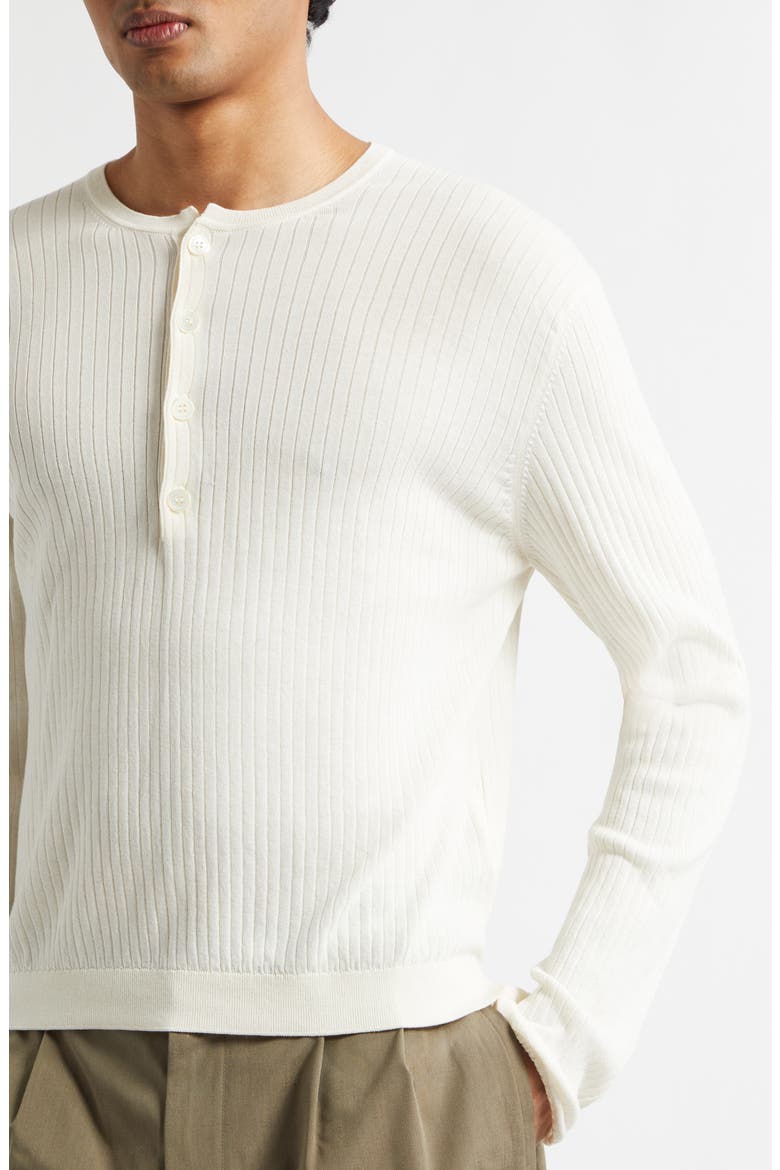 OUR LEGACY Fine Knit Cotton Crepe Henley (Men) | Nordstrom