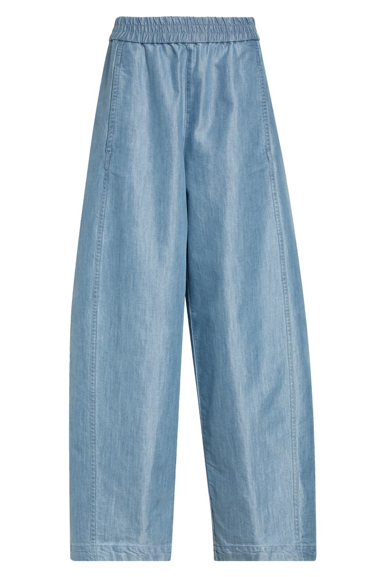 Wide Leg Trousers, Main, color, DENIM