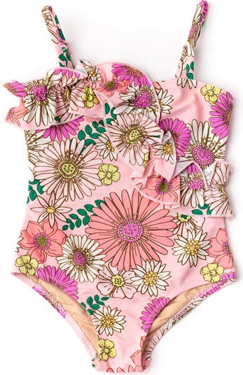 Kids' Retro Blossom One-Piece Swimsuit
