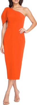 Dress the Population Tiffany One-Shoulder Midi Dress