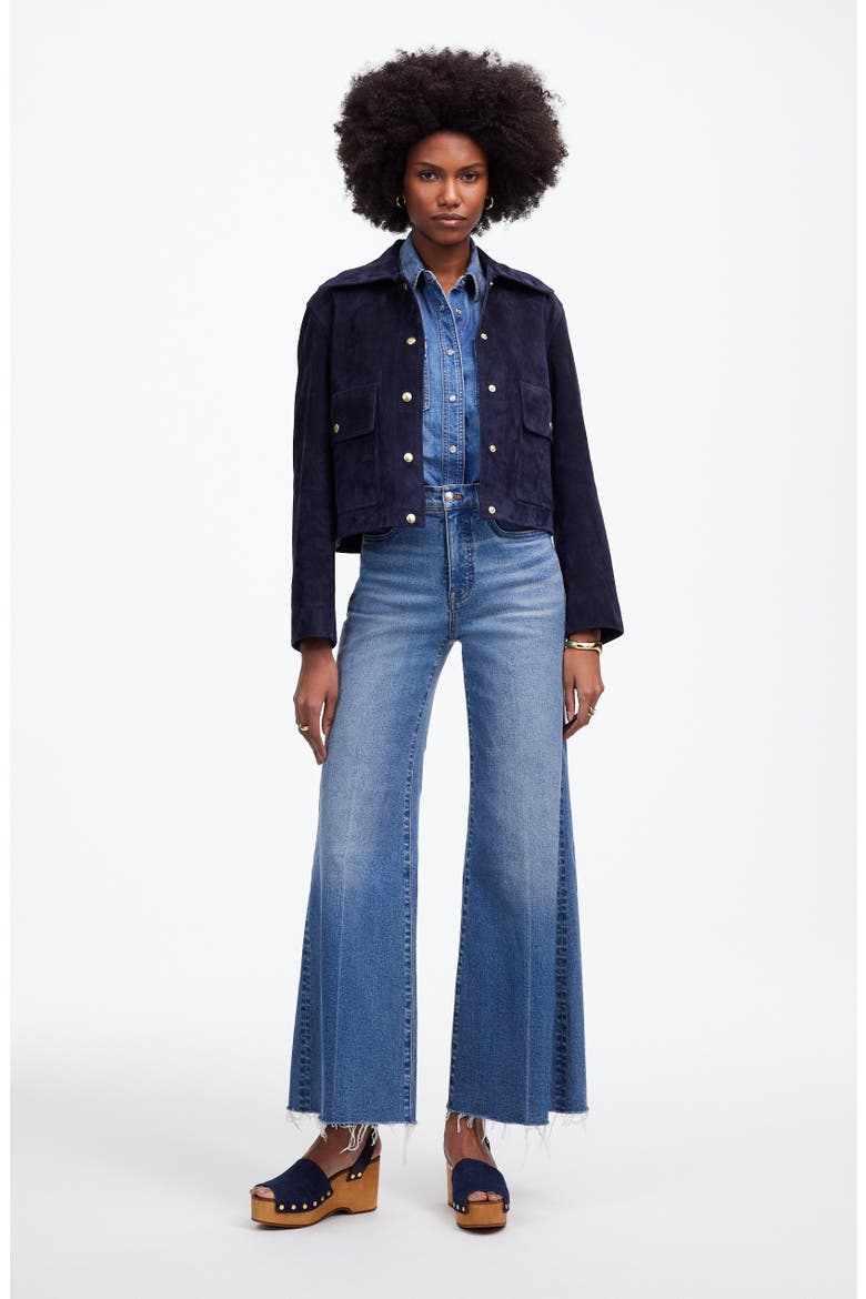 Flared Wide Leg Crop Jeans, Alternate, color, ONEIDA WASH