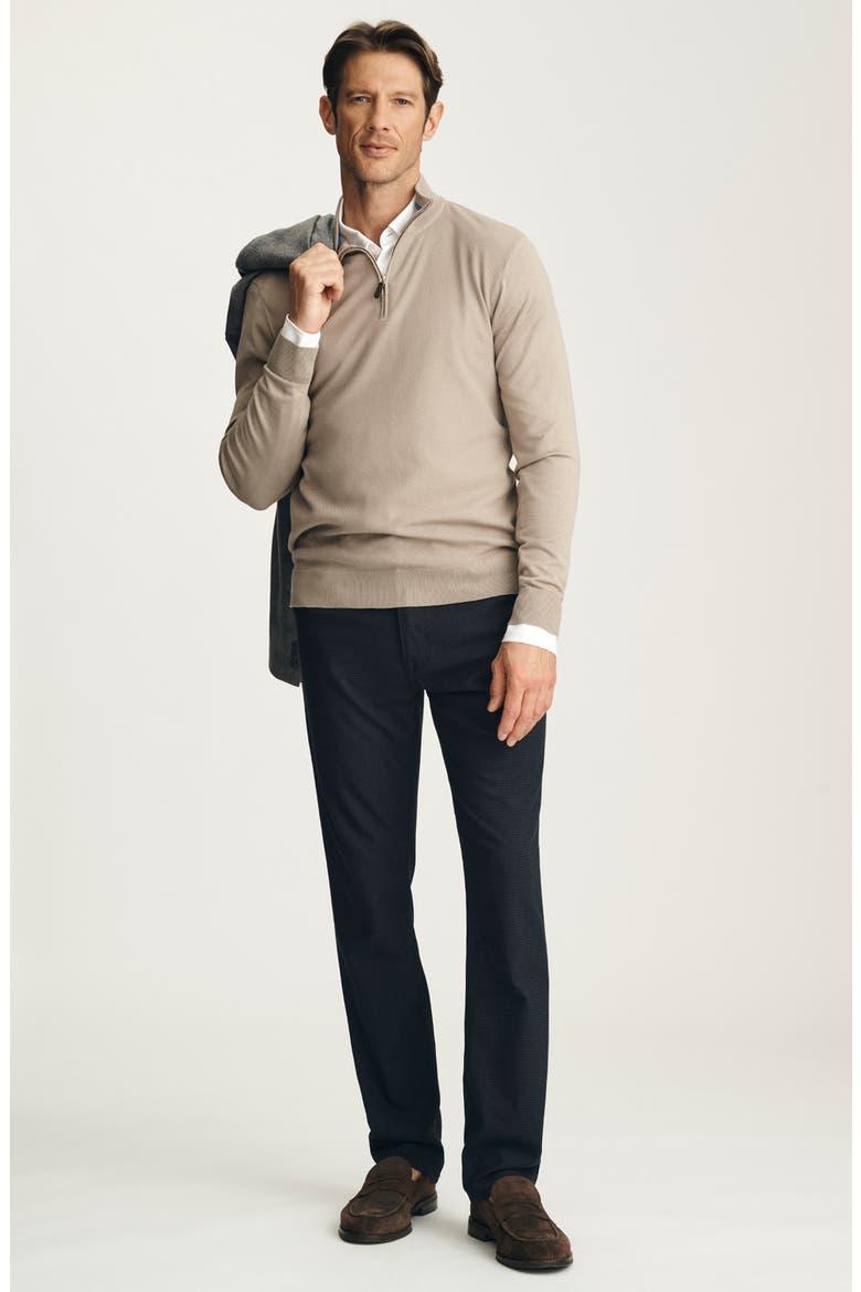 Textured Quarter Zip Sweater, Alternate, color, FALLEN ROCK